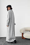 В'язана сукня oversize з високою горловиною - сірий цвет, ONE SIZE (є розміри), фото 3