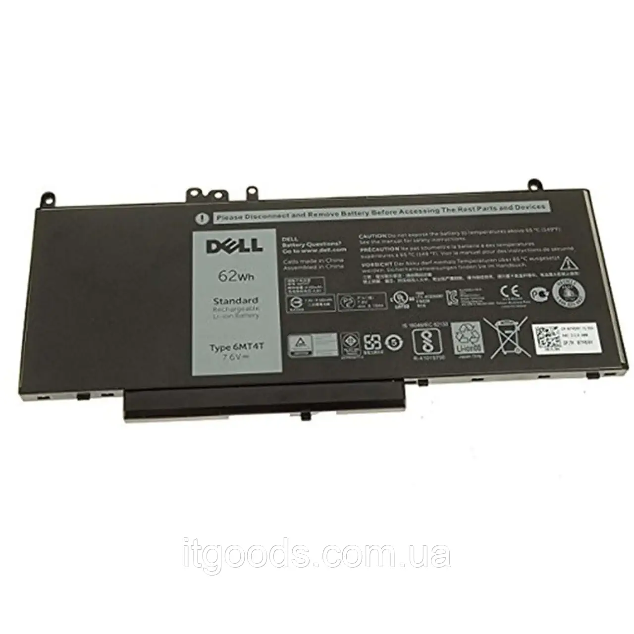 Оригінальна батарея Dell 62Wh 7.6V 6MT4T Latitude E5450 E5470 E5550 E5570 7V69Y TXF9M K3JK9 ROTMP 79VRK