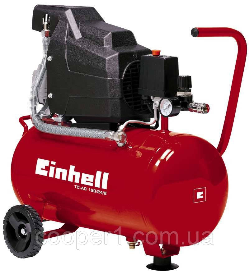 Компресор повітряний масляний Einhell ( 24 л / 8 атм / 190 л/хв / 1.5кВт ) прямопривідний