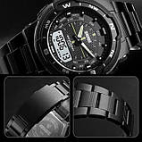 Годинник наручний чоловічий SKMEI 1370BKWT, годинник для військовослужбовців, фірмовий спортивний годинник, фото 6