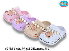 Літнє взуття оптом Крокси піна від виробника BBT (рр 18-23)