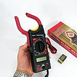 Цифровий мультиметр-тестер DT 266 FT Струмовимірювальні кліщі, Тестер професійний мультиметр для дому, фото 5