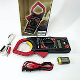 Цифровий мультиметр-тестер DT 266 FT Струмовимірювальні кліщі, Тестер професійний мультиметр для дому, фото 10