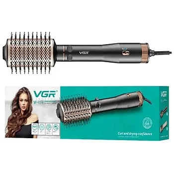 Фен-щітка стайлер VGR V-494 BLACK, 2 режими, 3 рівні температури