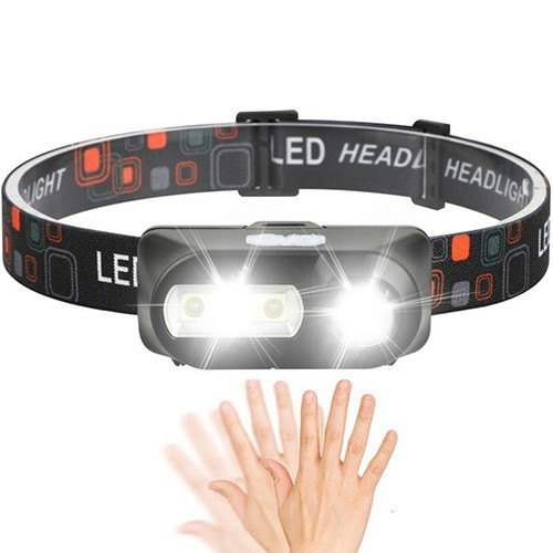 Ліхтар налобний BL-1804A COB XPE з датчиком руху, Ліхтар акумуляторний для риболовлі, фото 1