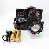 Ліхтар акумуляторний налобний SY-8087-PM10-TG, Ліхтарик налобний потужний, Налобний прожектор, фото 8