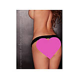 Стринги чорні секси з мереживом, оборками та інтимним вирізом Extazy Passion S/M, фото 3