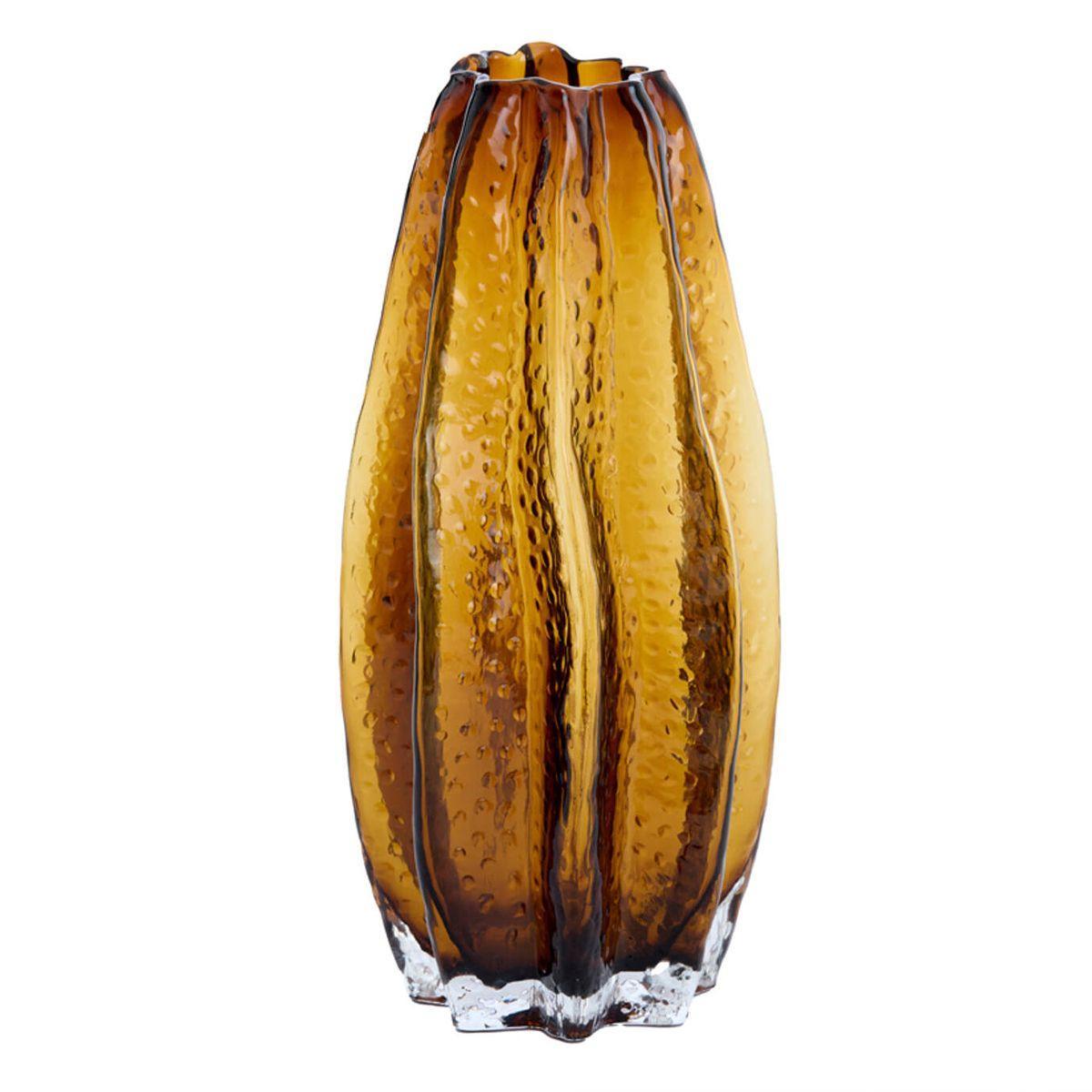 Ваза скляна в коричневому кольорі Zenia Light&Living, фото 1