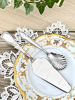 Вінтажна лопатка для торта і ложка для джему у формі черепашки, Німеччина, сталь, вінтаж