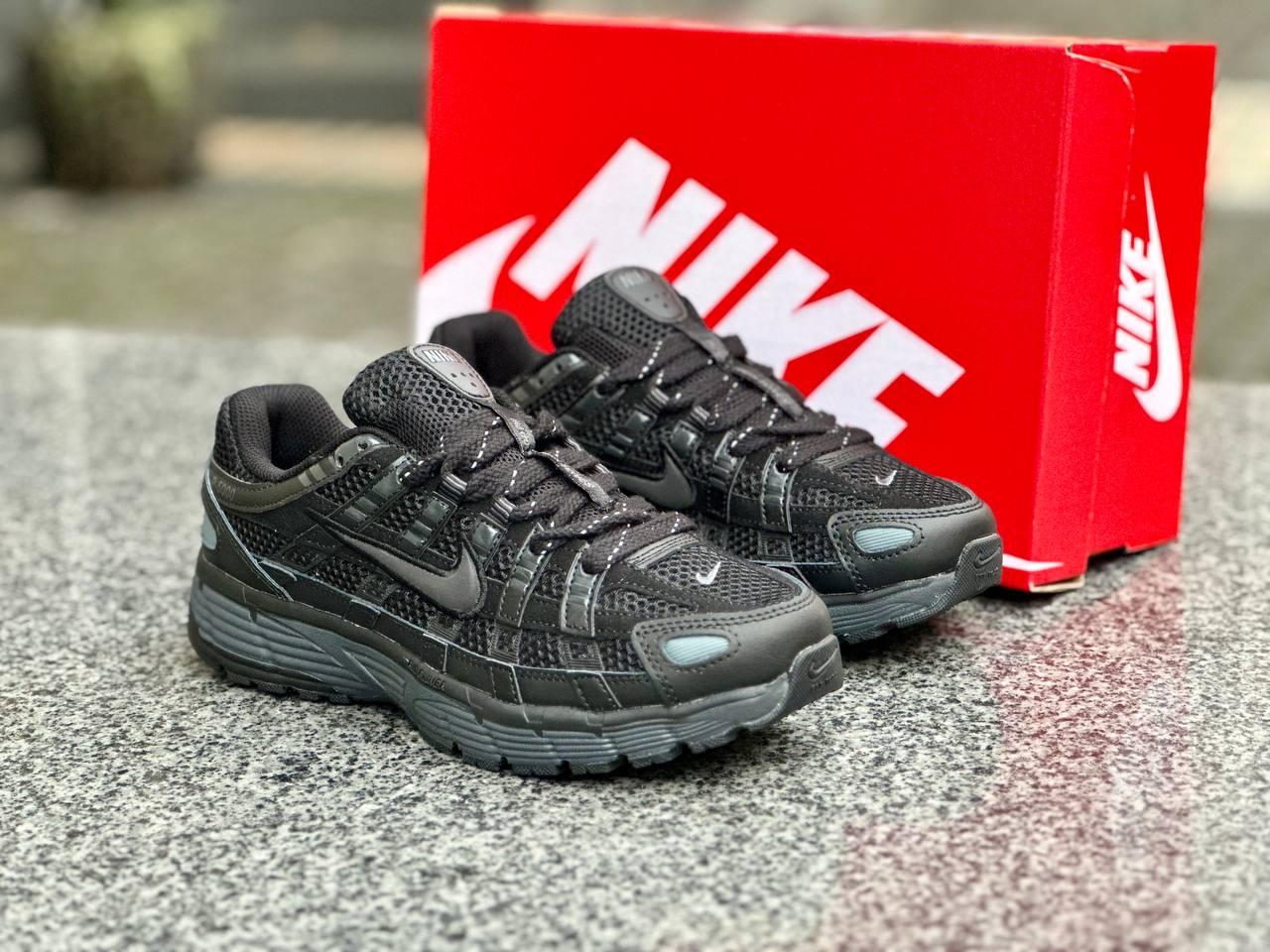 Чоловічі кросівки Nike P-6000 All Black Чорні Взуття Найк П-6000 текстиль сітка демісезон, фото 1