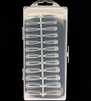 Гелеві типси Teysha professional для нарощування нігтів Балерина 120 штук у коробці