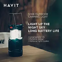 Багатофункціональний ліхтар для кепмпінгу HAVIT HV-S006 3W 220Lm, фото 6