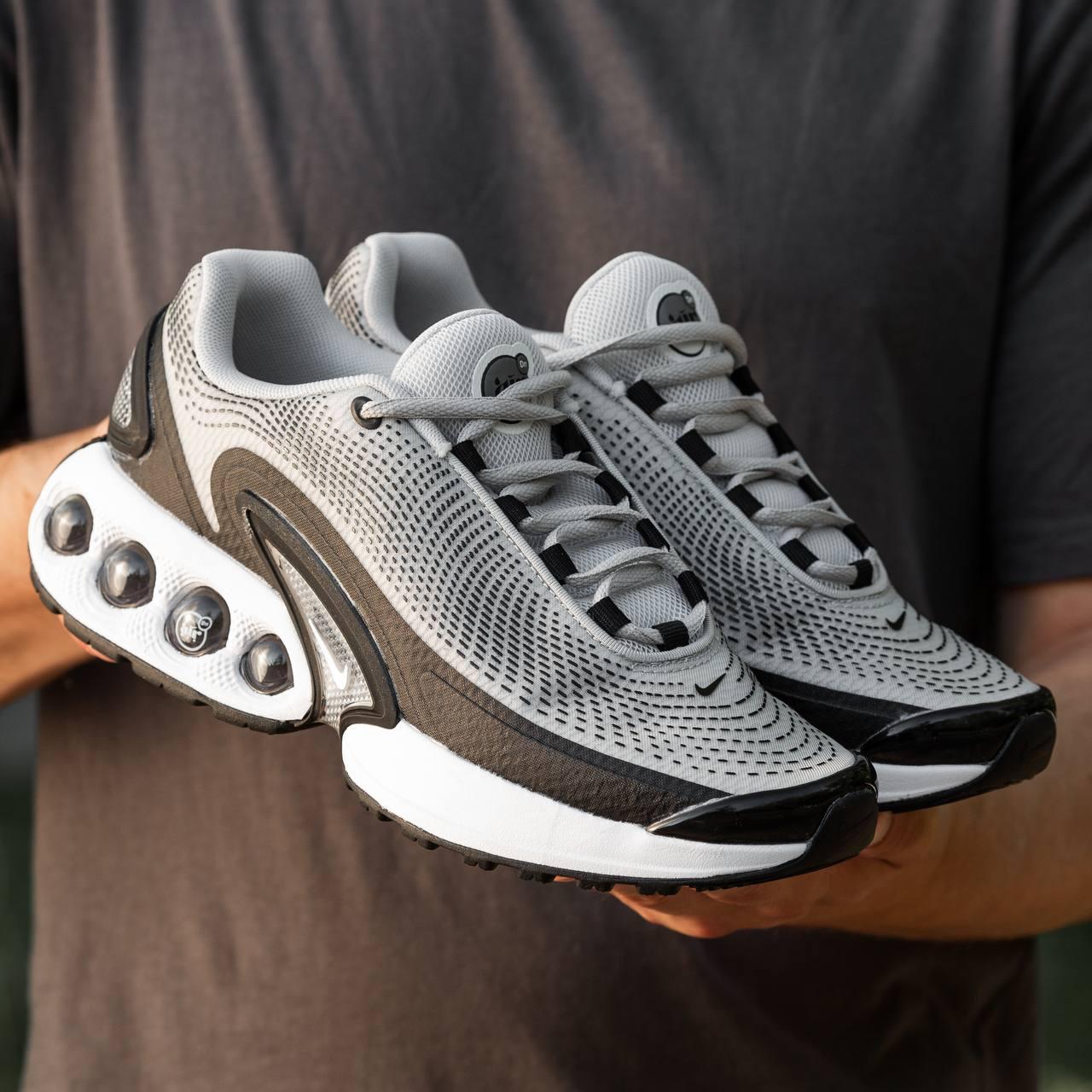 Чоловічі кросівки Nike Air Max DN Grey Сірі Взуття Найк Аір Макс 90 шкіра текстиль демисезон