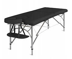 Масажний  стіл  Medimas  двосегментний  алюмінієвий  70  см  Чорний