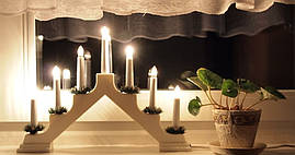 Новорічний світильник "Свічі" 7 LED