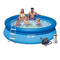 Надувний  басейн  Intex  28120  -  5,  305  х  76  см  (2  006  л/год,  підстилка,  тент,  насос,  сходи)