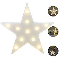 Новорічний  світильник  "Зірка"  10  Світлодіодів