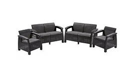 Набір  пластикових  садових  меблів  KETER  Corfu  Rest  Set  241725  графіт