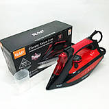 Праска з керамічною підошвою RAF R.1233 потужність 2200Вт 320 мл. Колір: червоний, фото 4