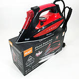 Праска з керамічною підошвою RAF R.1233 потужність 2200Вт 320 мл. Колір: червоний, фото 8