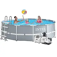 Каркасний  басейн  Intex  26718  -  11,  366  х  122  см  (5  г/год,  6  000  л/год,  сходи,  тент,  підстилка