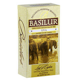 Чорний чай Basilur Ува колекція Лист Цейлону пакетований 25х2г