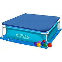 Каркасний  басейн  Intex  57173-2,  122  х  122  х  30  см  (тент,  підстилка,  кульки  10  шт.)