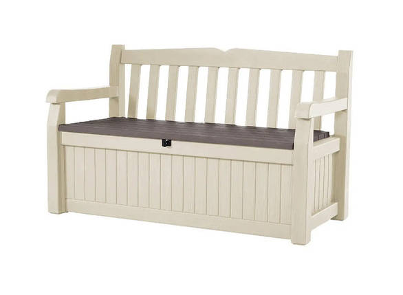 Лава-скриня Keter Eden Garden Bench 265 л. 230398 для зберігання бежева (183978), фото 1