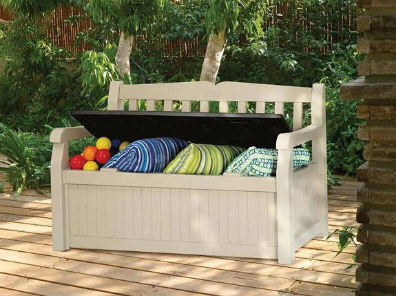 Лава-скриня Keter Eden Garden Bench 265 л. 230398 для зберігання бежева (183978), фото 3