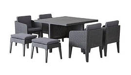 Комплект  пластикових  садових  меблів  Keter  Columbia  SET9  247484  графіт
