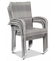 Набір садових меблів FIESTA AVENUE Стіл + 6 стільців із техноротанга, фото 2