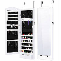 Дзеркало  шафка  LANGRIA  підвісна  для  біжутерії  Біла, фото 4