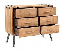 Тумба приліжкова в ретро стилі з ялини 91 х 35 х 73 см, фото 4