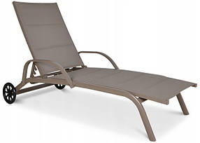 Лежак  садовий  алюмінієвий  MAJORKA  Taupe