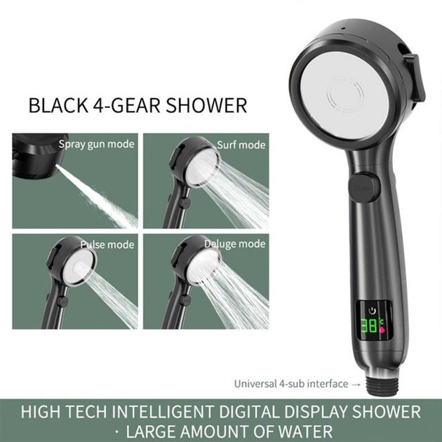 Лійка для душу з індикатором температури, фото 1