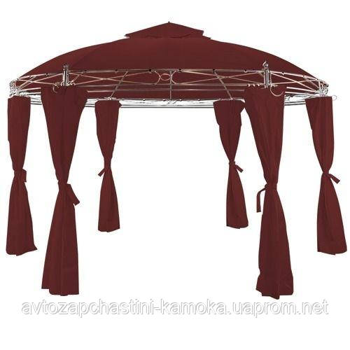 Круглий  садовий  павільйон  3,5  м  Бордовий