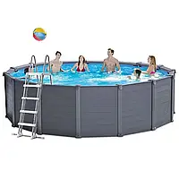 Каркасний  збірний  басейн  Intex  26384  -  1,  457  х  122  см  (478  х  124  см)  (сходи,  тент,  підстилка