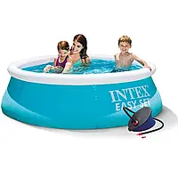 Надувний  басейн  Intex  28101  -  2,  183  х  51  см  (тент,  підстилка,  насос)