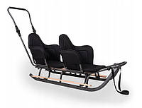 Санки підвійні Bliźniak SBM 040 чорний