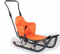 Санки  SZMK-024  з  теплим  сидіння  Жовтогарячий