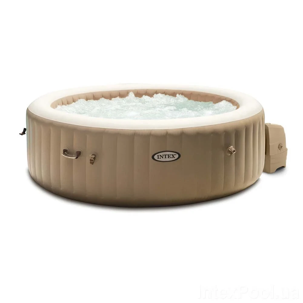 Надувний джакузі - СПА Intex 28476, 196 х 71 см (4-х місць: 1 741 л/рік, аеро, термотент)