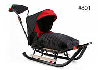 Санки  GIGI  Smart  Line  Plus  Чорно-червоний  #  801