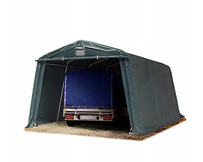 Тентовий  гараж  ПВХ  3.3mx  4,8m  Зелений