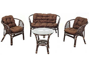 Набір  меблів  із  ротанга  Багама  Choco  Brown