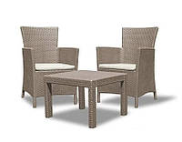 Набір пластикової садової меблів Keter Rosario Balcony SET 216938 капучіно Allibert