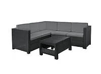 Набір пластикової садової меблів (вуглецевий диван + відбиток) Keter Provence Set With Coffee Tab