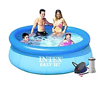 Надувний  басейн  Intex  28110  -  4,  244  х  76  см  (2006  л/год,  підстилка,  тент,  насос)