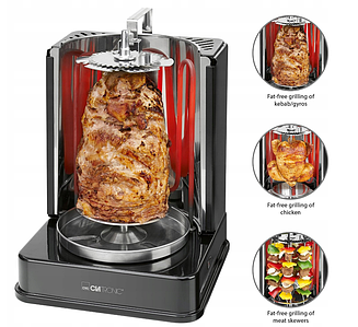 Гриль  CLATRONIC  для  курки,  шаурми  або  шашлику  1400  Вт