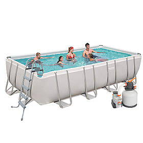 Каркасний  басейн  Bestway  56466,  549  х  274  х  122  см  (5  678  л/год  (пісочний),  дозатор,  сходи,  те