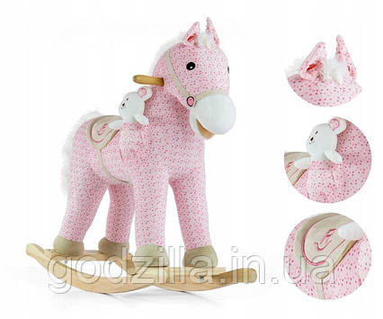 Кінь  —  гойдалка  Milly  Mally  Pony  Bruno  Рожевий